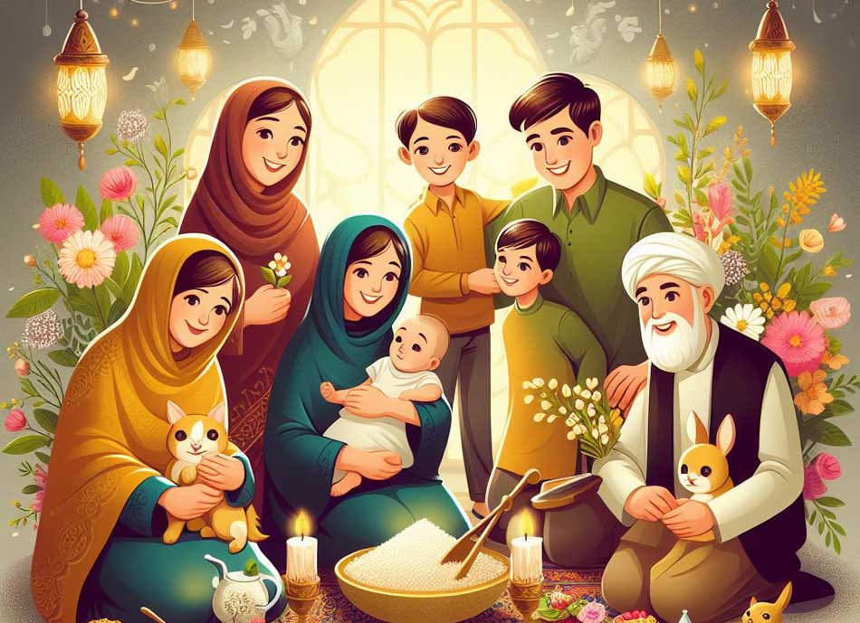 همبستگی و احترام بین اعضای خانواه جزو سنت های ایرانی
