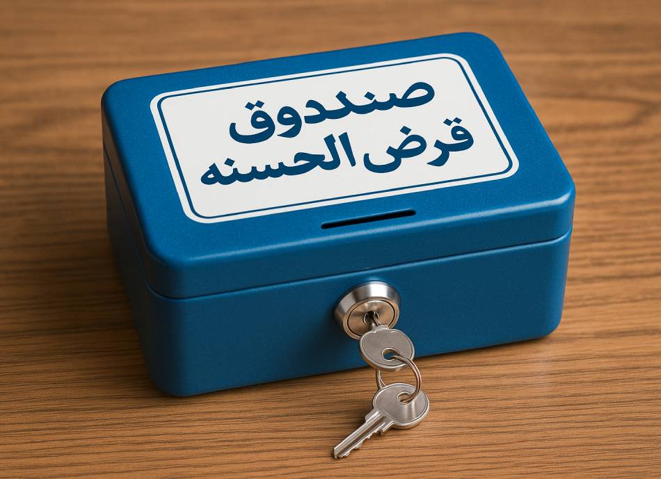 تصویر صندوق فلزی قرض الحسنه شبیه صندوق صدقات با قفل و کلید